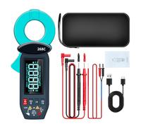 Eacam Pinza Amperometrica Digitale, Tester di Tensione TRMS 5999 Conteggi, Tester di Corrente, per Elettricisti, Appassionati del Fai da Te e Professionisti.Misura Tensione CA CC,