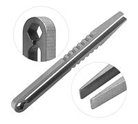 Eacam Pinzette in Lega di Titanio, Resistenti Alla Ruggine e Non Tossiche, Resistenti e Flessibili, Maneggevoli per Piccoli Oggetti, Benefici Elettrici per gli Esseri Umani, Pinzette, (Argento)