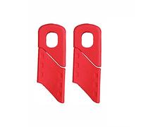 Eacam Protezione per Pedivella in Silicone, AntiGraffio, Resistente agli Strappi, 4 Pezzi di Protezione per Pedivella, Adatta alla Maggior Parte delle Pedivelle, Installazione Sem (Rosso)