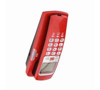 Eacam Pulsante di, Mostra Chiaramente L'ID del Chiamante, Anti Funzione di Blocco, Telefono a Cordone a Parete con 30 Gruppi di Richiesta di Archiviazione del Numero di Chiamata e (Rosso)