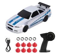 Eacam RC Drift Car Auto da Corsa RC in Scala 1/43 Gyro Car 2.4G Modalità di Corsa e Drifting Completamente Proporzionale Luci a LED 30 Minuti di Riproduzione Deriva Flu