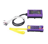 Eacam Remoto Crane Wireless 300 M, Kit di Controllo Remoto Industriale a Risposta Rapida IP67 con Indicatore LED per Gru, CNC, Generatori, Pompe in Cemento, Presa e Altro Ancora (36v)