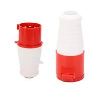 Eacam Set di Connettori Industriali a Spina 32A 4 Pin Trifase IP44 ABS Impermeabile in Ottone, Set di Connettori a Spina, per Industria, Agricoltura, Industria Chimica, Aeroporto,