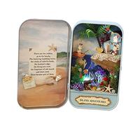 Eacam Snow Dream, Teatro in Miniatura Fai da Te con Luci a LED e Graziosi Coniglietti per Decorazioni Domestiche, Regali e Lettere (3)