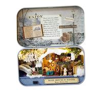 Eacam Snow Dream, Teatro in Miniatura Fai da Te con Luci a LED e Graziosi Coniglietti per Decorazioni Domestiche, Regali e Lettere (4)
