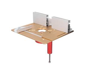 Eacam Sollevamento del Router in Lega di Alluminio, Funzionamento Facile e Perforazione Accurata, Adatta per il Taglio Elettrico e le Macchine per Incisioni, con 2 Anelli di Inserzione