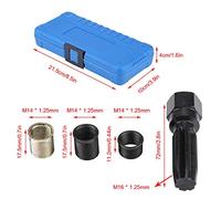 Eacam Strumenti di Riparazione del Filo con Candela 16pcs, Kit di Strumenti M16 TAP con Custodia Portatile per Sostituire i Fili Danneggiati, la Durata di Servizio di Allungamento e
