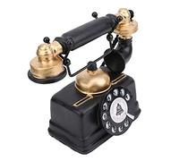 Eacam Telefono Antico Vintage retrò, Ornamento da Scrivania in Stile Vintage Telefono Fisso con Filo Cablato Ornamento per Decorazioni per L'home Office, per Casa, Ufficio,