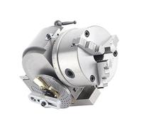 Eacam Testa Divisoria BS-0, Fresa CNC con Piastra Divisoria per Contropunta a 3 Griffe 5', Centro di Indicizzazione Semi-universale in Acciaio Inossidabile, Indicizzazione Rapida a
