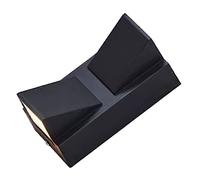 Eacam Up and Down Outdoor Wall Sconce with ABS Housing (Warm Light) | Caratteristiche di resistenza al calore, Costruzione impermeabile, Design chiuso, Bassa necessità di manutenzione, Adatto