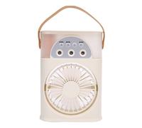 Eacam Ventilatore Portatile Silenzioso per Raffreddamento Dell'aria da Scrivania con Funzione Timer e 3 velocità per Viaggi in Ufficio a Casa Serbatoio Dell'acqua da 250 Ml