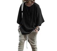 each women Magliette da Uomo Hippy Regular Fit Magliette estive Casual in Cotone Allentato