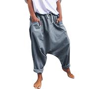 Each Women Pantaloni da Donna con Coulisse Harlan Pantaloni Alibaba Harem Pantaloni da Donna Pantaloni Larghi Harem Pantaloni