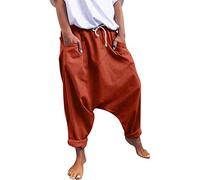 Each Women Pantaloni da Donna con Coulisse Harlan Pantaloni Alibaba Harem Pantaloni da Donna Pantaloni Larghi Harem Pantaloni