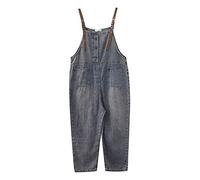 each women Salopette da Donna Larghe Jeans Tute da Donna Taglie Forti con Cinturino Regolabile Salopette Casual Allentata