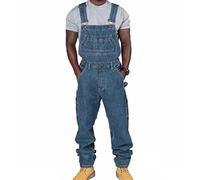 each women Salopette da Uomo in Denim Jeans Salopette da Uomo Larghe Regolabili Casual Tute Larghe con Pagliaccetti