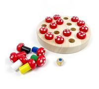 EACHHAHA Giocattoli Montessori a partire dai 4 anni, giocattolo di apprendimento della memoria, migliora la memoria e la percezione del colore, regali di compleanno per ragazze e ragazzi (funghi)