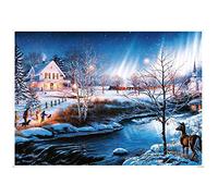 EACHHAHA Puzzle 1000 Pezzi -Puzzle per Adulti-Relax Puzzle Giochi-Classico Puzzle-Aurora Notturna innevata (70x50 cm / 27,5x19,7 Pollici)