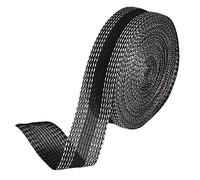 EACHPT Nastro termoadesivo per tessuti, Orlo svelto, Nastro orlo, Orlo termoadesivo, Comodo e semplice da usare, forte forza di adesione, per pantaloni, vestiti, tessuti (Nero, larghezza 2,4cm)