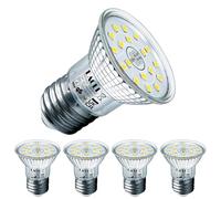 EACLL Lampadine LED E27 4.9W Equivalente a A15 Alogena 75W, Pacco da 4, 585lm 6000K Bianco Fredda, Faretti AC 230V senza Sfarfallio, Angolo a Fascio 120° Spot, Non Dimmerabile Lampade Riflettore