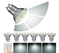 EACLL Lampadine LED GU10 10W 3 livelli Dimmerabile, Pacco da 6, Equivalenti a 125W Alogena, 940lm Bianca Fredda 6000K, Faretti 120° senza Sfarfallio, AC 230V Spot, 3 Luminosità con Funzione di Memoria