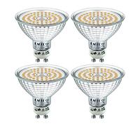 EACLL Lampadine LED GU10 10W Equivalente 110W, Pacco da 4, 1050lm 2700K Bianco Calda, Faretti AC 230V senza Sfarfallio, Angolo a Fascio 120° Spot, Diametro 63mm, Non Dimmerabile Lampade Riflettore