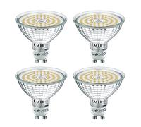 EACLL Lampadine LED GU10 10W Equivalente 110W, Pacco da 4, 1050lm 4000K Bianco Neutro, Faretti AC 230V senza Sfarfallio, Angolo a Fascio 120° Spot, Diametro 63mm, Non Dimmerabile Lampade Riflettore
