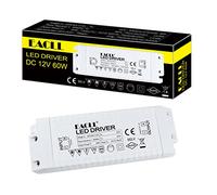 EACLL Trasformatore LED AC 240V a DC 12V 5A(5000mA), DC12V 60W Alimentatore Switching, Pacco da 1, Per Driver Meno di 60W MR11 G4 MR16 GU5.3 LED Lampadine e led Strisciae, Alimentatore di Adattatore