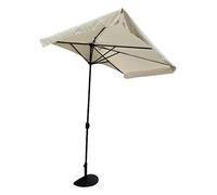 eacommerce Mezzo Ombrellone a Parete da giardino Rettangolare 230x130 cm Alluminio con Base INCLUSA