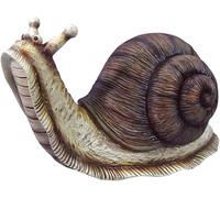 eacommerce Nano da Giardino in poliresina Altezza 28 cm Statuetta Gnomo per esterno (Lumaca)