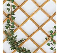 eacommerce Traliccio Grigliato Reticolato in Bamboo Naturale Estensibile per Piante e Fiori rampicanti per Balconi, Terrazze, Giardino (100X200 CM)