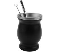 EACTEL Yerba Mate - Set da tè a doppia parete in acciaio inox, tazza da tè per caffè, acqua, con cucchiaio, cannuccia, bombilla e spazzola per la pulizia, 226,8 g