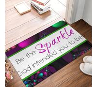 EAEQKOUC 3d 3D Be the Sparkle voleva che fossi! Tappeto antiscivolo per tappeti da tappeto per ingresso cucina, tappetini per i poggiapiedi della camera da letto - 60x90cm