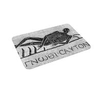 EAEQKOUC 3d 3D Conosci Te stesso - Mosaico romano - Testo greco Zerbino antiscivolo Tappeto tappeto per ingresso cucina, tappetini per il balcone della casa, tappetini per i piedi - 60x90cm