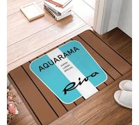 EAEQKOUC 3d 3D Monaco Yachting Lago Como Cannes Saint-Tropez Capri Zerbino antiscivolo Tappetino per il pavimento Casa Bagno Tappeti - 60x90cm