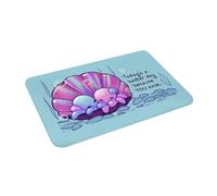 EAEQKOUC 3d 3D Oggi è un giorno migliore perché TU esisti Coccolando polpi in guscia Zerbino antiscivolo Tappetino Ingresso Camera da letto Tappetini - 50x80cm