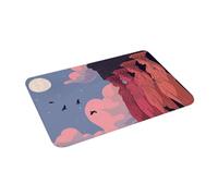 EAEQKOUC 3d Caryatidi 3D al Crepuscolo Tarpetino antiscivolo Matterline per tappeto antibias Tappeto per ingresso cucina, tappetini per il bagno della casa - 50x80cm