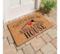 EAEQKOUC 3d Non c'è posto come la casa di Nana e Papà Tappetino antiscivolo - Tappetino assorbente per interni ed esterni adatto per la decorazione domestica - 60x90 cm