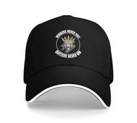 EAEQKOUC Cappello da Baseball Citazione Motivazionale - I Vincitori Non Si arrendono mai, Chi smette Non Vince mai Cappello da Spiaggia Nero Alpinismo per Ragazze Uomo Regali
