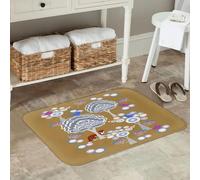 EAEQKOUC Tappeto 3D Foxes Fox In The Forest Motivo della fauna selvatica Zerbino Ingresso cucina per pavimento casa antiscivolo per tappetini da balcone-40x60cm