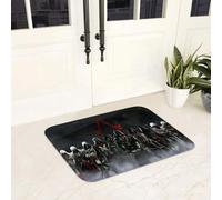 EAEQKOUC Tappeto 3d Gioco di Assassin's Creed Tappetino antiscivolo resistente per ingresso cucina, tappetini per la camera da letto Decorazioni natalizie
