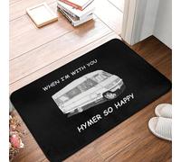 EAEQKOUC Tappeto 3d quando sono con te, così felice Zerbino antiscivolo Mattossino assorbente Ingresso cucina Bambino Tappetini