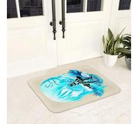 EAEQKOUC Tappeto 3d Sono stato reincarnato come uno slime anime Zerbino antiscivolo da terra impermeabile per l'ingresso della cucina Tappetini di Natale