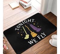 EAEQKOUC Tappeto 3D Stasera Voliamo Sorelle Halloween Hocus Pocus Zerbino antiscivolo per l'ingresso cucina Tappetini per i tappeti per l'ingresso della casa-50x80cm
