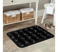 EAEQKOUC Tappeto 3d Teorie degli accordi di chitarra Tabella musicale Zerbino antiscivolo per pavimento in moquette per ingresso cucina Bagno soggiorno Tappetini per i piedi Decorazioni natalizie