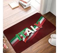 EAEQKOUC Tappeto 3D Vintage Flag Italia Tarfetti antiscivolo per pavimento resistente per l'ingresso della cucina Bagno Soggiorno Tappetini per i pappeti-50x80cm