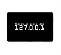 EAEQKOUC Tappeto 3d Zerbino d'ingresso vintage Non c'è posto come uno zerbino decorativo creativo antiscivolo all'interno del soggiorno Decorazioni di Natale