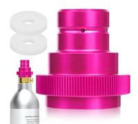 EAEVKPI Adattatore Rapido CO2, Adattatore Rapido per CO2 Soda, Compatibile con Duo/Art/Terra,Adattatore per Acqua Gassata, Adattatore Sodastream 425g Cilindro 60L Filettatura Trapezoidale TR21-4(Rose)
