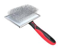 EAFBAO Spazzola lisciante per cani e gatti a pelo medio e lungo, i perni extra lunghi penetrano in profondità nel sottopelo, rimuove peli sciolti e grovigli, spazzola per cani per Goldendoodles e