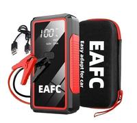 EAFC 12V Avviatore di emergenza per auto Accumulatori e caricabatterie di riserva Batteria per auto portatile Caricatore Dispositivo di avvio Illuminazione di avvio di emergenza automatica 1200A with